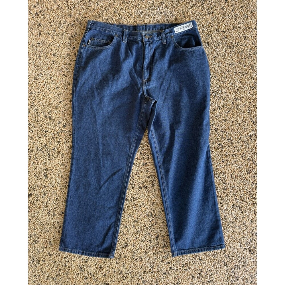 Carhartt Relaxed Fit Jeans Mens 40x28 Blue Denim Workwear 381-83 Mexico